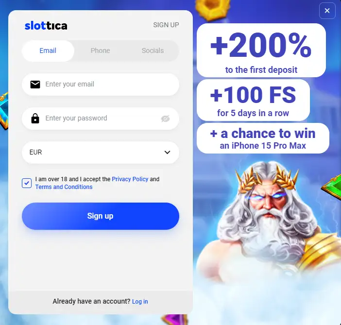Slottica Kazakhstan сайтында қалай тіркелуге болады